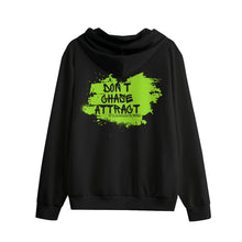 Smiley Don't Chase, Attract Zip Up Hoodie