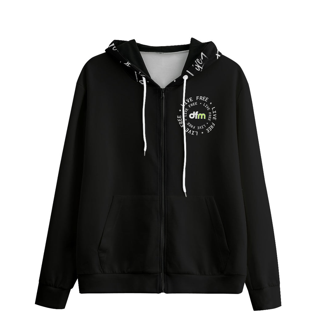 DFM LiveFree F* The 9 to 5 Life Zip Up Hoodie